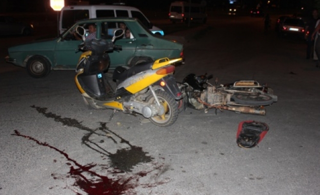 Motosiklet kazası: 2 yaralı