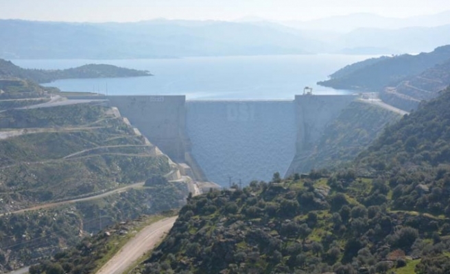 Çine Adnan Menderes Barajı’nda su seviyesi yükseldi