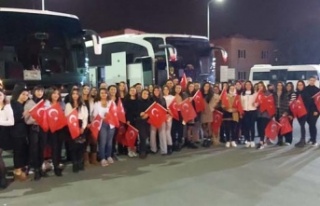 Başkan Dinçer kız öğrencileri Ankara’ya gönderdi