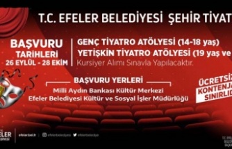 Efeler Belediyesi Şehir Tiyatrosu Tiyatro Atölyelerine Yeni Dönem Başvuları Başladı