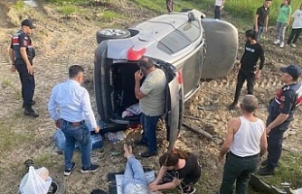 Aydın'da otomobil şarampole uçtu: 2 yaralı