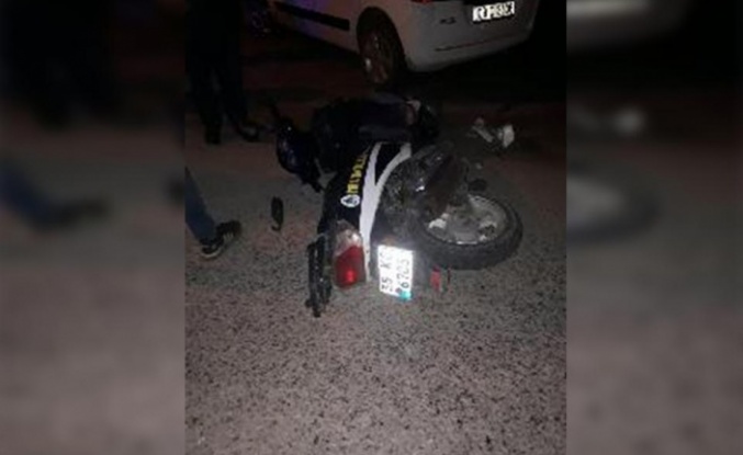 Çine’de kamyonetle motosiklet çarpışı; 2 kişi yaralandı