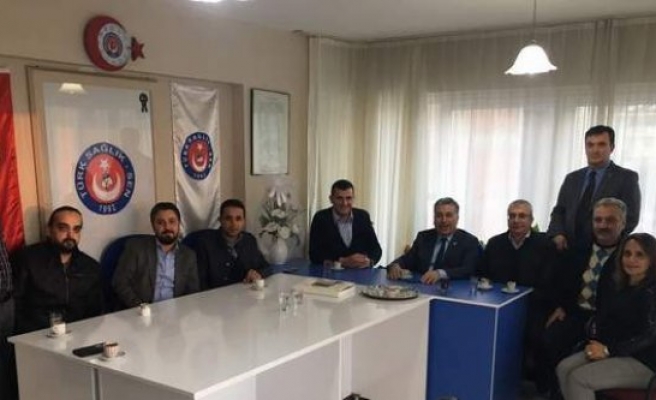 Aydın MHP’liler, Aydın Türk Sağlık Sen’i ziyaret etti