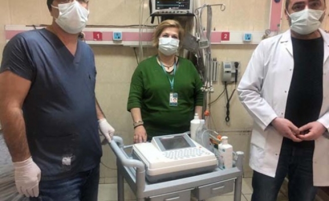 Çine Devlet Hastanesi'ne EKG cihazı bağışlandı