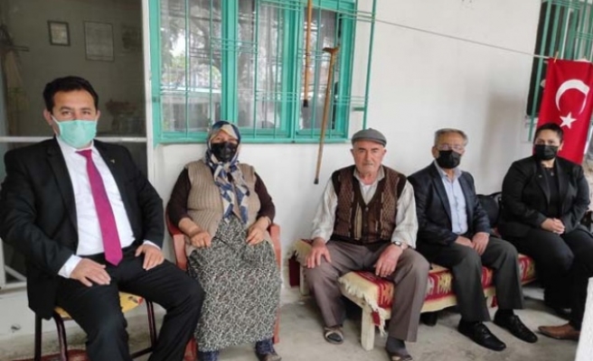 MHP Çine İlçe Başkanlığı, Şehit ailelerini ziyaret etti
