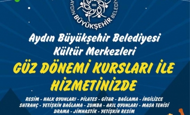 Aydın Büyükşehir Belediyesi'nin Güz Dönemi Kursları Başlıyor