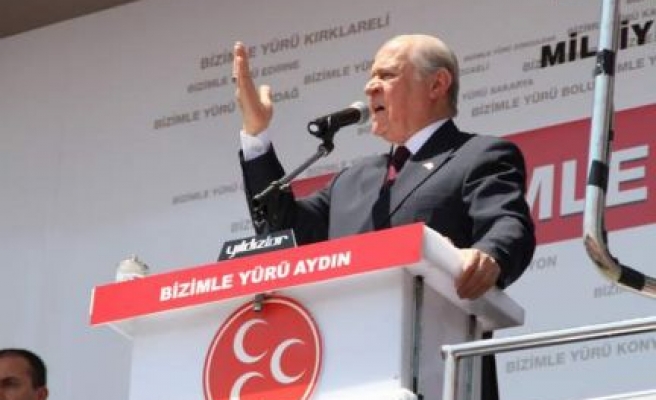 MHP Lideri Bahçeli, Aydın'a geldi