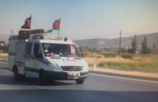 Azerbaycan'dan yangınlara destek araç konvoyu...
